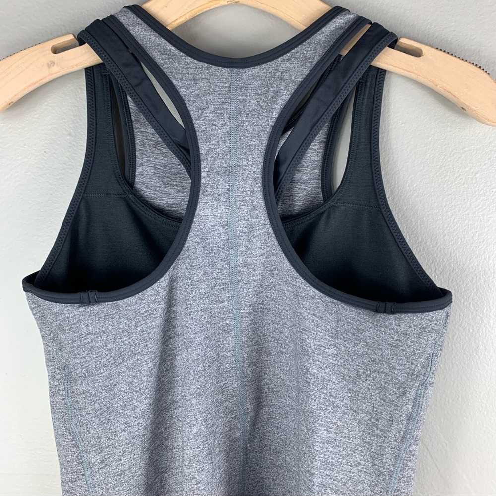 Lululemon | Workout Tank Heathered Slate Top | Gray | Size 8